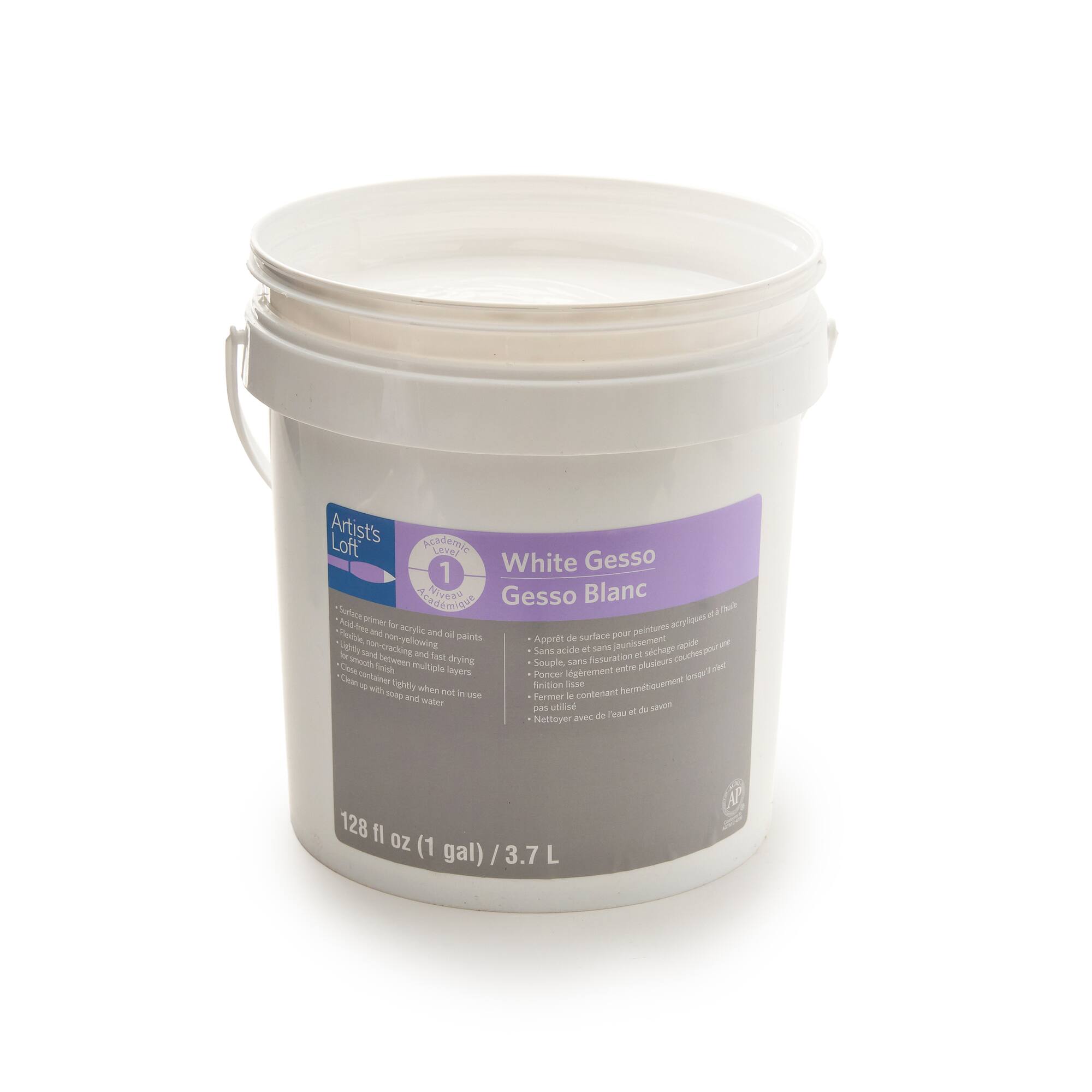 4 Pack: White Acrylic Gesso by Artist's Loft®, 1gal.